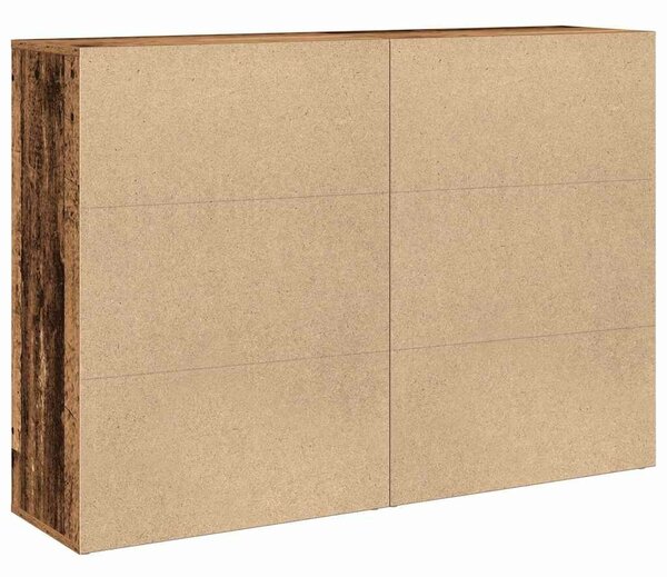 VidaXL Széf 2 db Öreg fa 60 x 31 x 84 cm Szerelt Fa