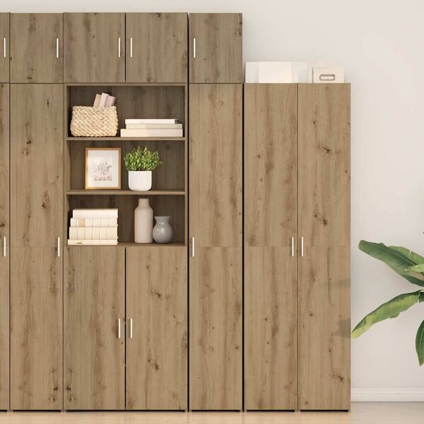 VidaXL Polcos tárolószekrény Kézműves Tölgy 30 x 42,5 x 225 cm