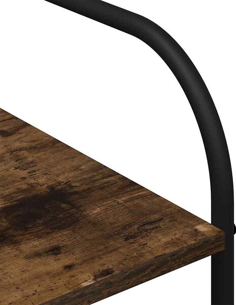VidaXL Ruhafogó polcokkal tárolóval Barna 120 x 44 x 160 cm Faanyag