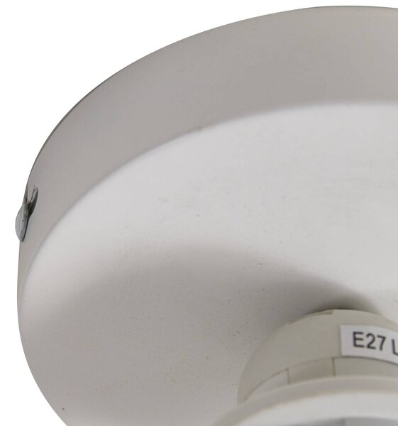 Lindby Magali mennyezeti lámpa, fehér, papír, Ø 45 cm, E27, dimmelhető, Fehér / opál, Nappali / Étkező, Papír / lunolit / lunopal