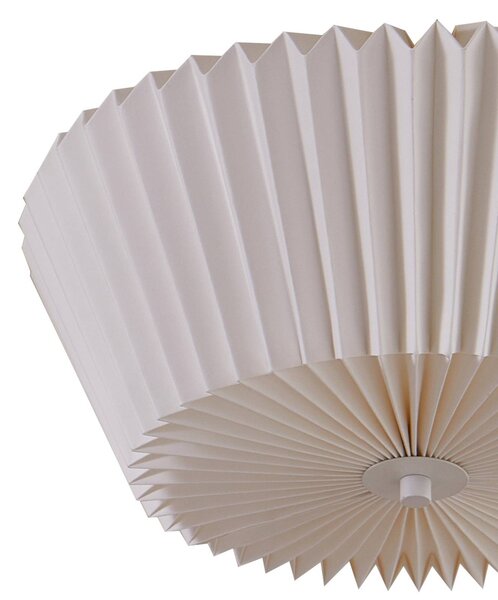Lindby Magali mennyezeti lámpa, fehér, papír, Ø 45 cm, E27, dimmelhető, Fehér / opál, Nappali / Étkező, Papír / lunolit / lunopal