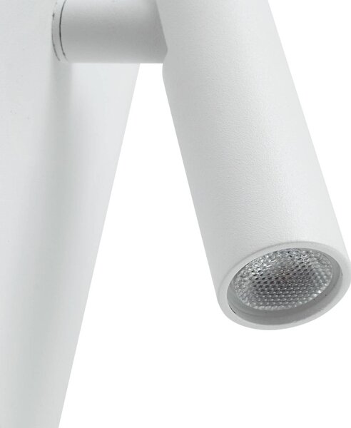 Lindby LED-es újratölthető fali lámpa Agit, fehér, fém, érintéses, dimmelhető, Fehér / opál, Nappali / Étkező, fém, Modern