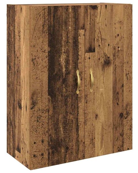 VidaXL Fali szekrény 2 db Öreg fa 69,5 x 34 x 90 cm Szerelt Fa