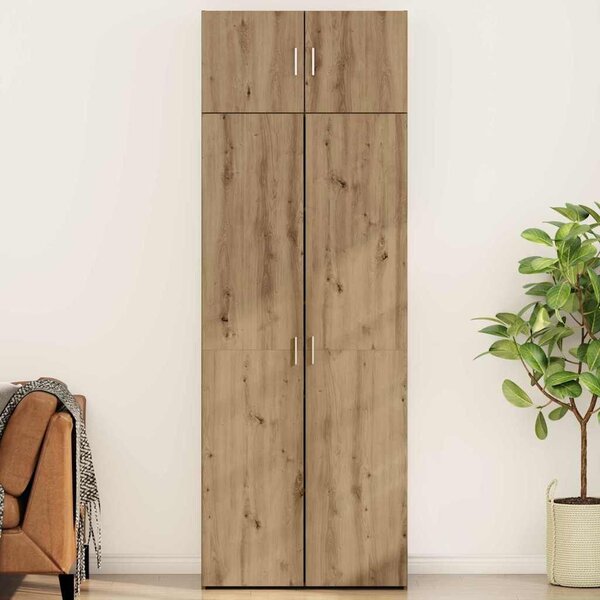 VidaXL Tárolószekrény 2 db Artisan tölgy 80 x 42,5 x 225 cm