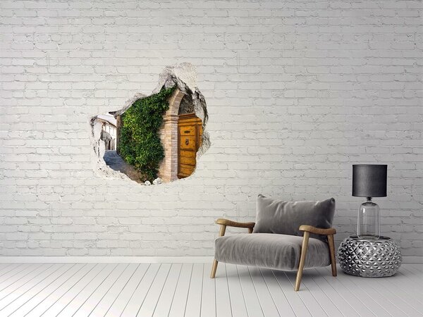 3d lyuk fal dekoráció Hangulatos utcában