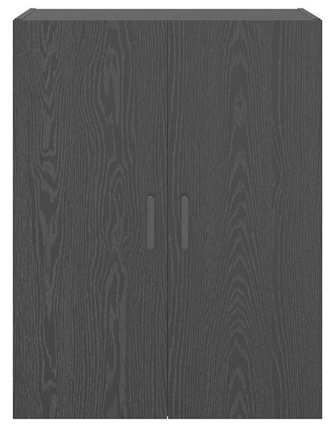 VidaXL Fali szekrény 2 db Fekete tölgy 69,5 x 34 x 90 cm Szerelt Fa