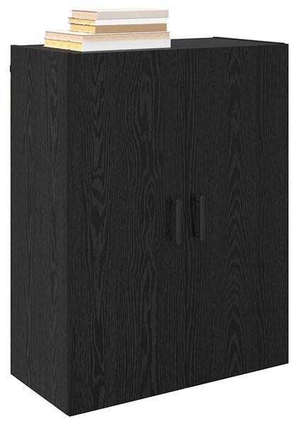 VidaXL Fali szekrény 2 db Fekete tölgy 69,5 x 34 x 90 cm Szerelt Fa
