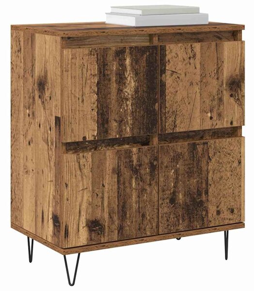 VidaXL Oldalszekrények 3 pcs Régi fa 180 x 35 x 70 cm Faanyag