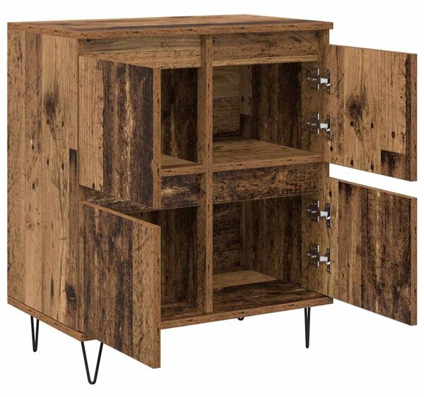 VidaXL Oldalszekrények 3 pcs Régi fa 180 x 35 x 70 cm Faanyag