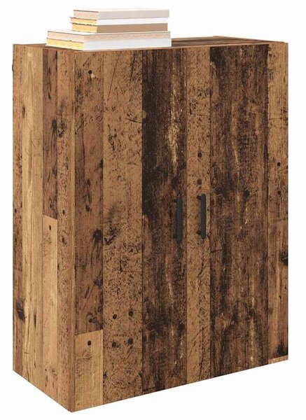 VidaXL Fali szekrény 2 db Öreg fa 69,5 x 34 x 90 cm Szerelt Fa