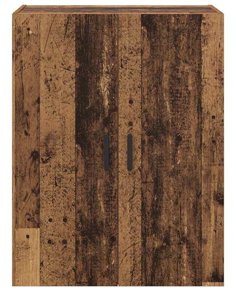 VidaXL Fali szekrény 2 db Öreg fa 69,5 x 34 x 90 cm Szerelt Fa