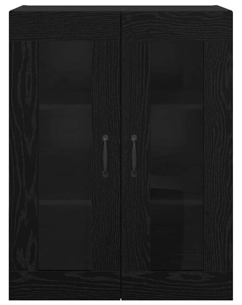 VidaXL Fali Szekrények 2 pcs Musta tammi 69.5 x 34 x 90 cm Faanyag