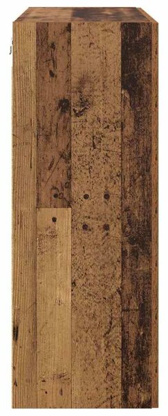 VidaXL Fali szekrény 2 db Öreg fa 69,5 x 34 x 90 cm Szerelt Fa