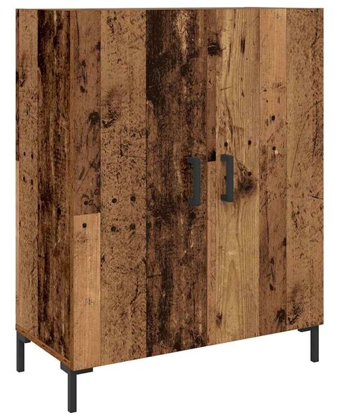 VidaXL Magasfiú Régi fa 69,5 x 34 x 180 cm Szerelt Fa