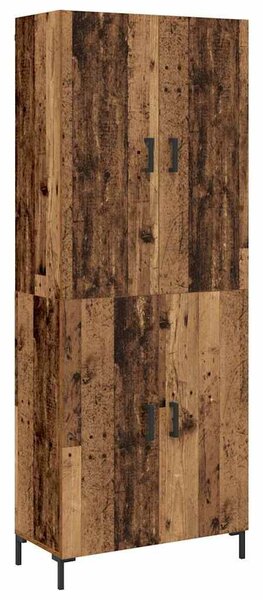 VidaXL Magasfiú Régi fa 69,5 x 34 x 180 cm Szerelt Fa