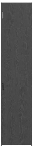 VidaXL Széf 2 db Fekete tölgy 50 x 41 x 225 cm