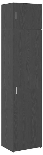 VidaXL Széf 2 db Fekete tölgy 50 x 41 x 225 cm