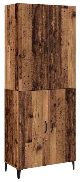 VidaXL Magasfiú 2 db Régi fa 69,5 x 34 x 180 cm Szerelt Fa
