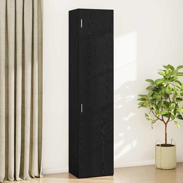 VidaXL Széf 2 db Fekete tölgy 50 x 41 x 225 cm