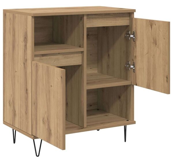 VidaXL Oldalszekrények 3 pcs kézműves tölgy 180 x 35 x 70 cm Faanyag
