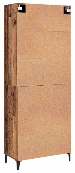 VidaXL Magasfiú 2 db Régi fa 69,5 x 34 x 180 cm Szerelt Fa