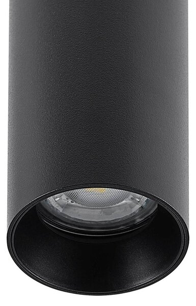 Deko-Light Lógó világítás CAN, fekete, magasság 15 cm, Ø 6 fém, GU10, dimmelhető, Fekete, Nappali / Étkező, Alumínium