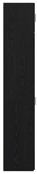 VidaXL Széf 2 db Fekete tölgy 50 x 41 x 225 cm