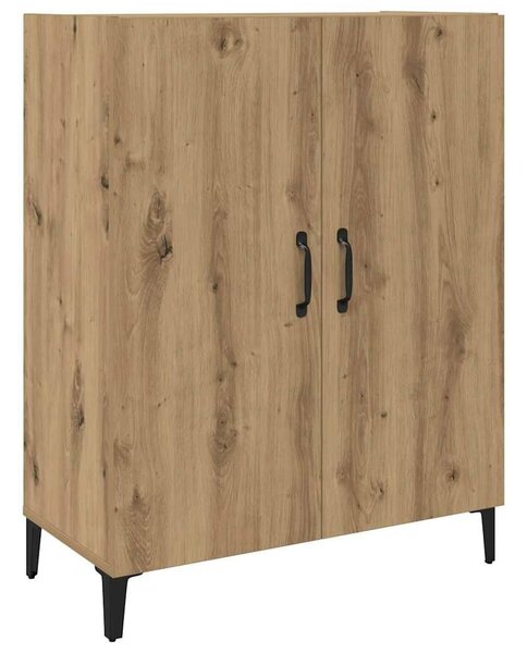 VidaXL Magasfiú 2 db Artisan tölgy 69,5 x 34 x 180 cm Szerelt Fa