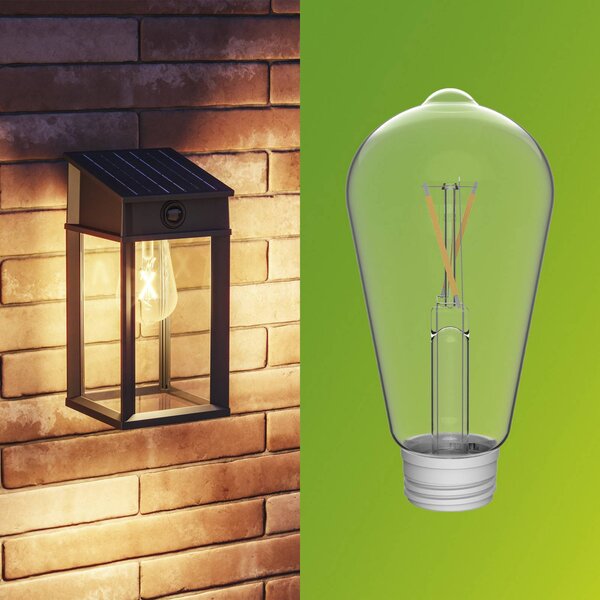 Philips LED kültéri falilámpa Geri UE érzékelővel, szögletes, IP44, Fekete, fém