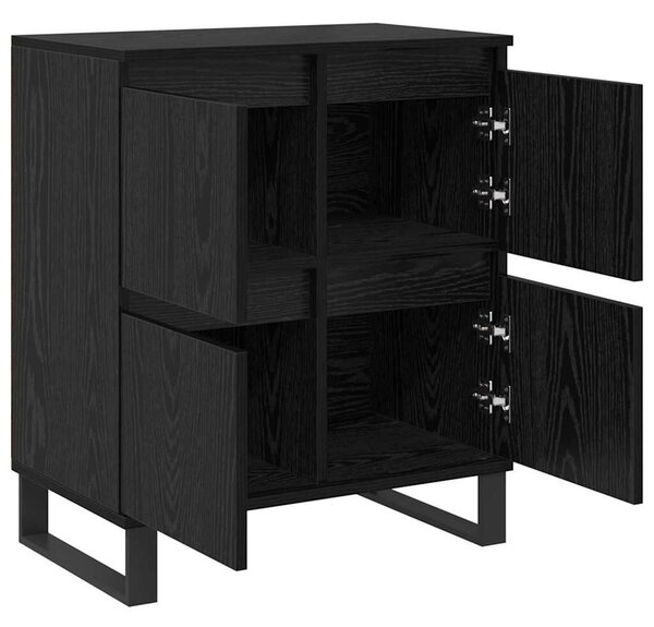 VidaXL Széf 3 db Fekete tölgy 60 x 35 x 70 cm