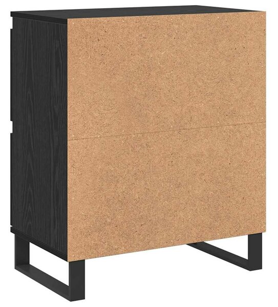 VidaXL Széf 3 db Fekete tölgy 60 x 35 x 70 cm