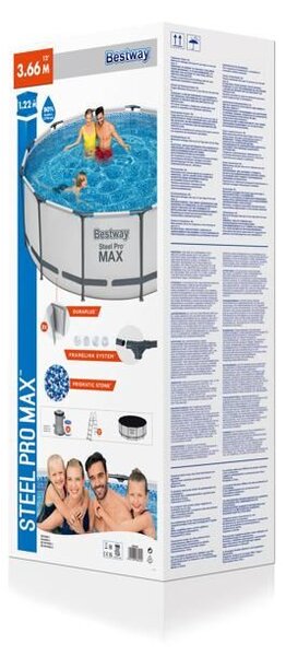 Bestway Navagio fémvázas medence szett 366 x 122 cm