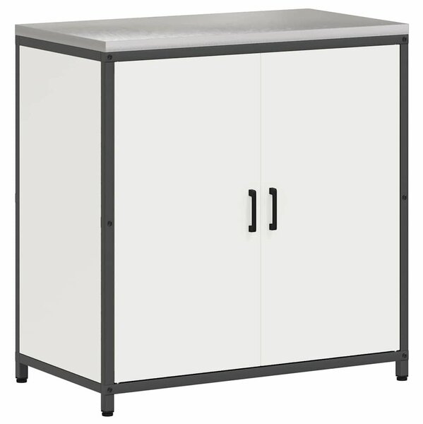 VidaXL Konyhai Tároló Készlet polcokkal 2 pcs Fehér 150 x 50 x 92 cm