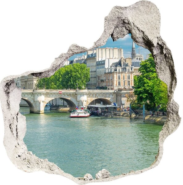 3d lyuk fal dekoráció Seine párizs