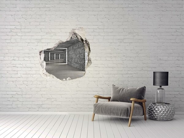 3d lyuk fal dekoráció Brick tunnel