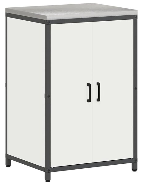 VidaXL Konyhai tárolószekrény HATTEM Fehér 60 x 50 x 92 cm Acél