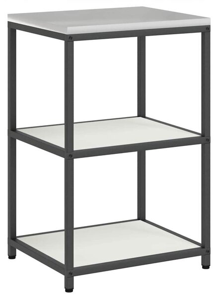VidaXL Konyhai Tároló Készlet polcokkal 2 pcs Fehér 150 x 50 x 92 cm