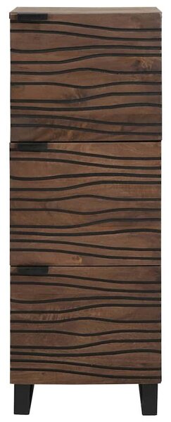 VidaXL Highboard Barna 40 x 33 x 110 cm tömör mangófa