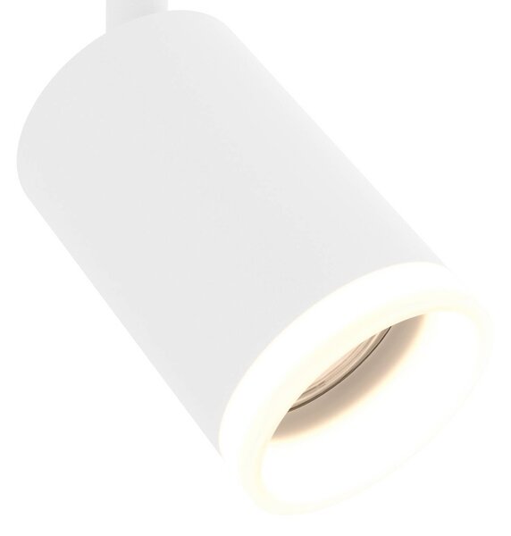 EGLO connect Smart LED spotlámpa Melitello-Z, 4 izzós, fehér, dimmelhető, Fehér / opál, Nappali / Étkező, Alumínium, Modern