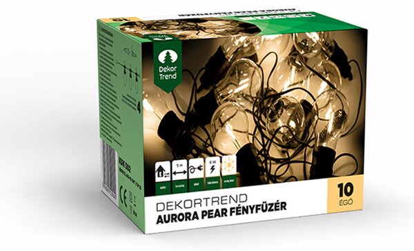Dekortrend Aurora Pear fényfüzér, 10 égő