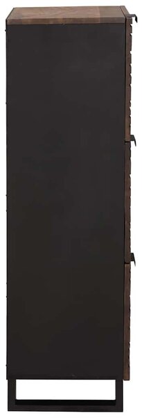 VidaXL Highboard Barna 40 x 33 x 110 cm tömör mangófa