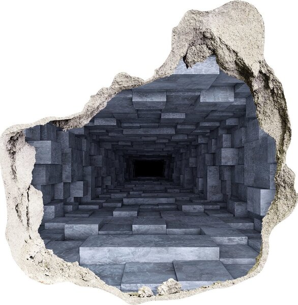 3d lyuk fal dekoráció Alagút