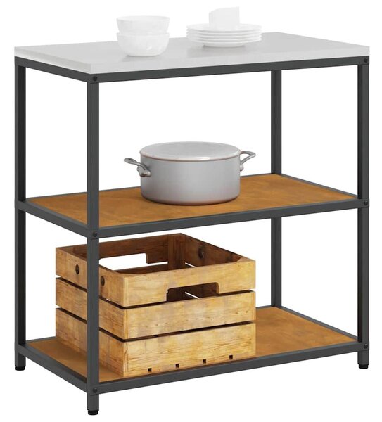 VidaXL Konyhai polcrendszer HATTEM Rozsdás 90 x 50 x 92 cm Acél