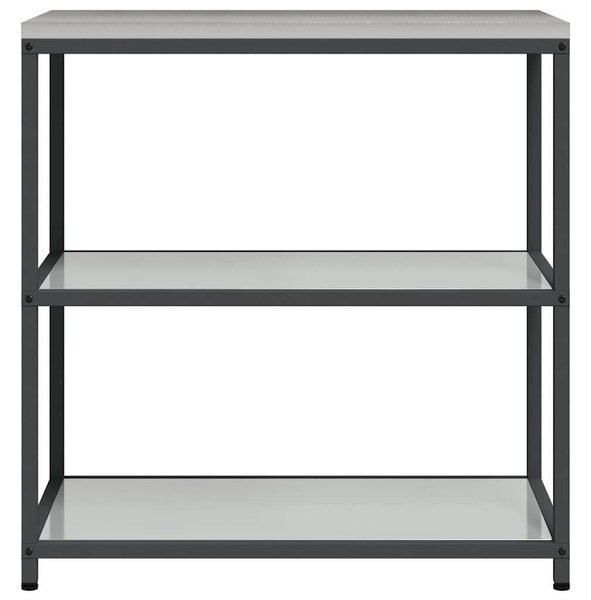 VidaXL Konyhai polcrendszer HATTEM Ezüst 90 x 50 x 92 cm Acél