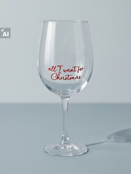 Sinsay - Karácsonyi pohár all I want for Christmas felirattal - clear