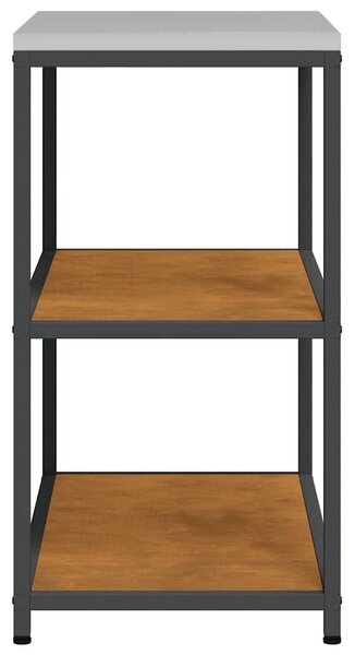 VidaXL Konyhai polcrendszer HATTEM Rozsdás 90 x 50 x 92 cm Acél