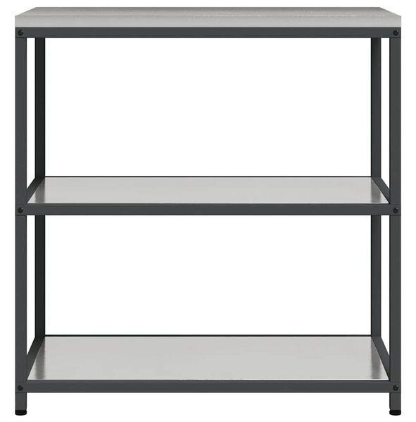 VidaXL Konyhai polcrendszer HATTEM Ezüst 90 x 50 x 92 cm Acél