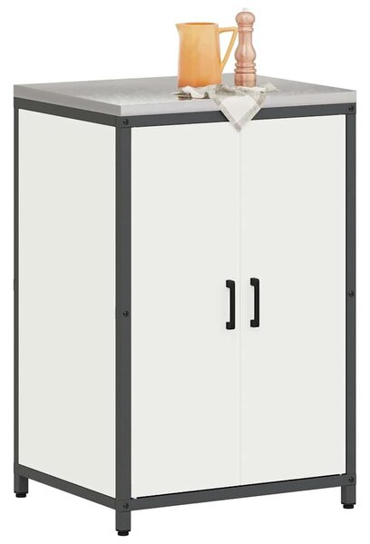 VidaXL Konyhai tárolószekrény HATTEM Fehér 60 x 50 x 92 cm Acél