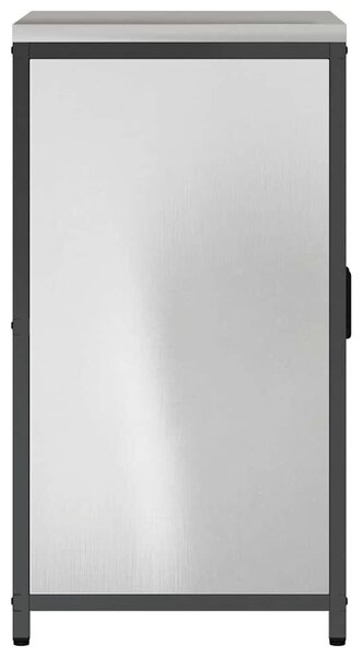 VidaXL Konyhai Tárolás HATTEM Ezüst 60 x 50 x 92 cm Acél
