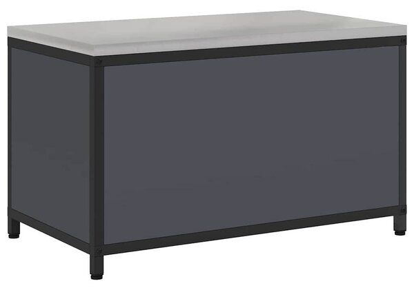 VidaXL Konyhai tárolószekrény HATTEM Antracitszürke 90 x 50 x 53 cm